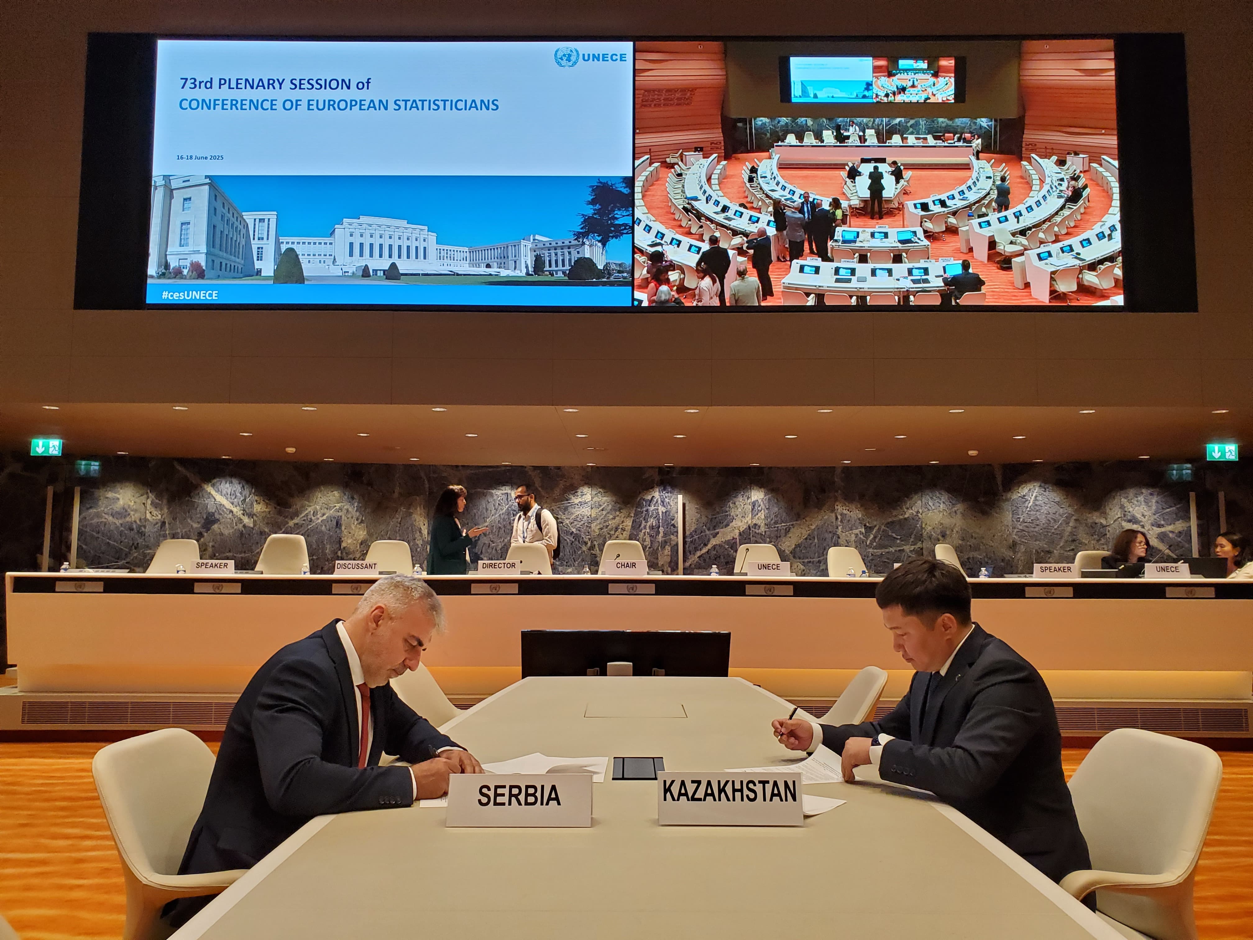 Казахстан и Сербия подписали меморандум о сотрудничестве в сфере статистики